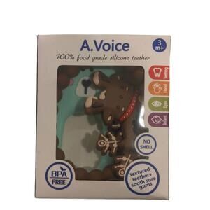 Teether Toy Reindeer Snowflake Rattles and Teething Ring (2 Pack)